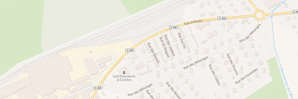 Plan du 6 Rue Des Bleuets à Gironcourt-sur-Vraine