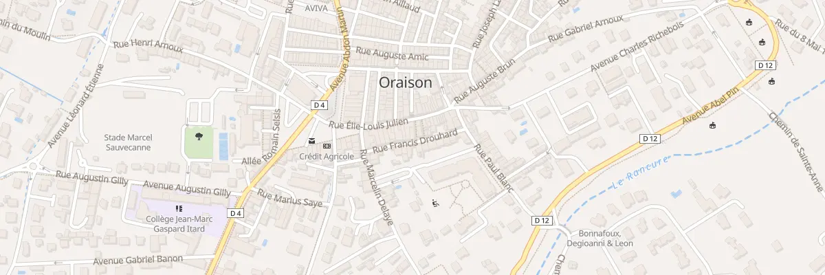 Plan du 5838 Rue Elie Louis Julien à Oraison