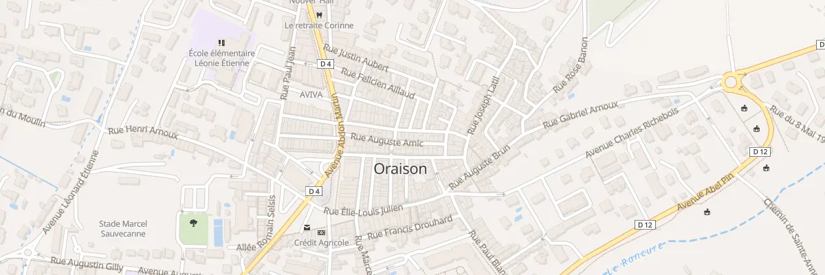 Plan du 18 Rue Auguste Amic à Oraison