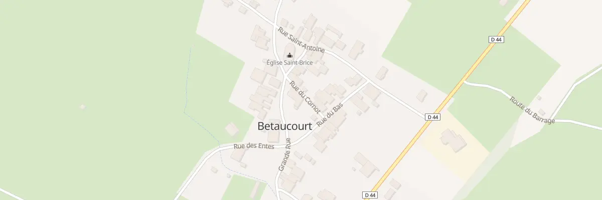 Plan du 5 Rue du Cornot à Betaucourt