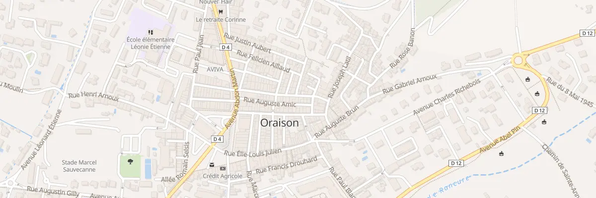 Plan du 22 Rue Auguste Amic à Oraison