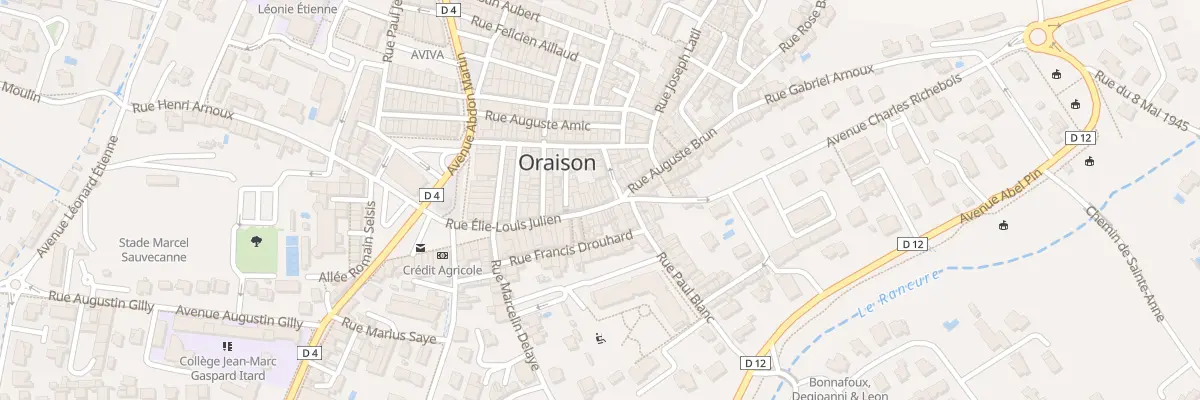 Plan du 36 Rue Elie Louis Julien à Oraison