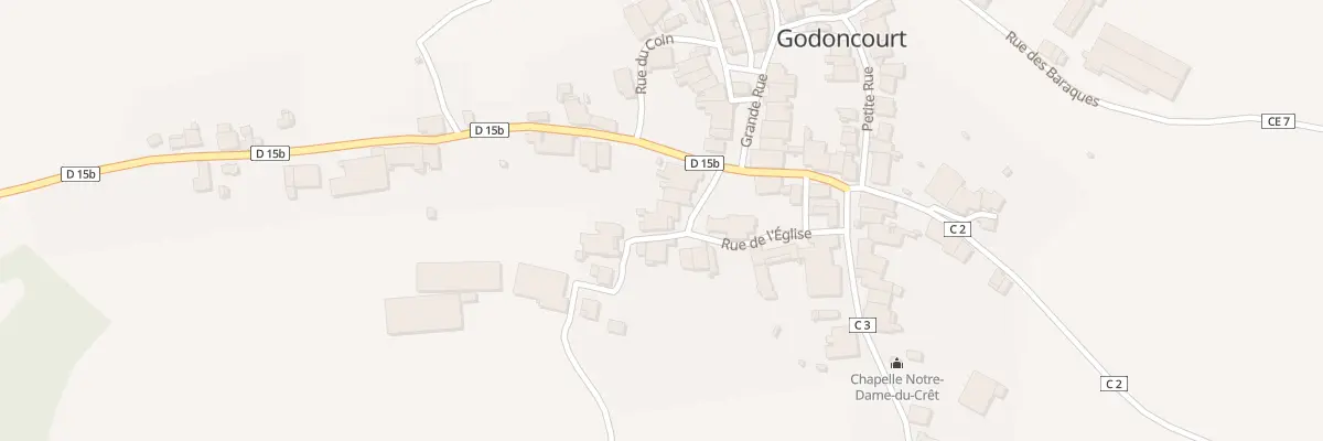 Plan du 40 Rue du Counot à Godoncourt
