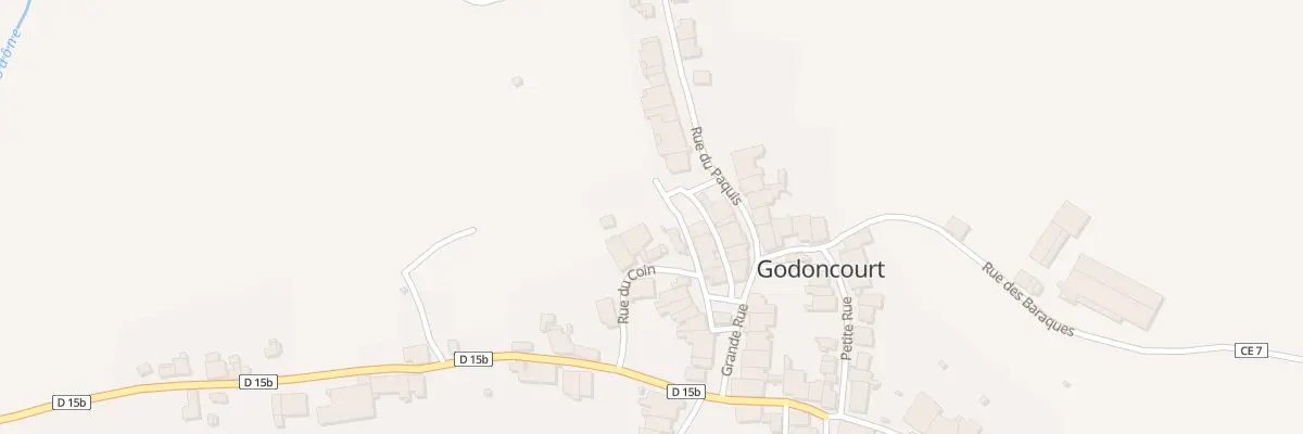 Plan du 89 Rue du Coin à Godoncourt
