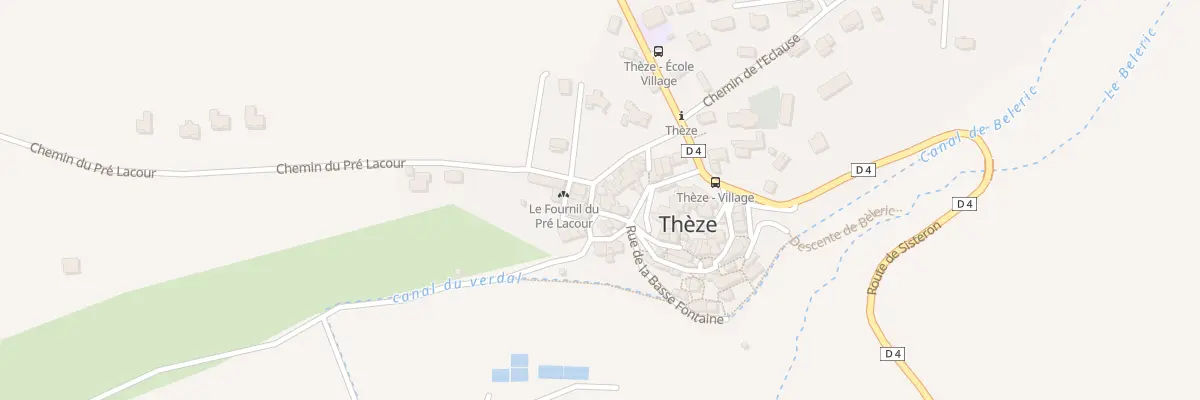 Plan du 5039 Le Village à Thèze