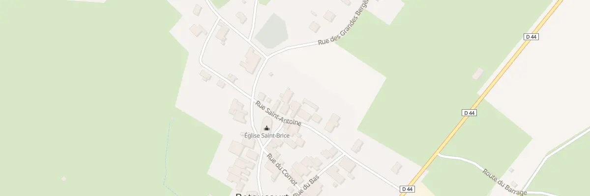 Plan du 20 Rue Saint Antoine à Betaucourt