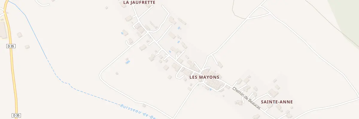 Plan du 457 Che des Mayons à Saint-Julien