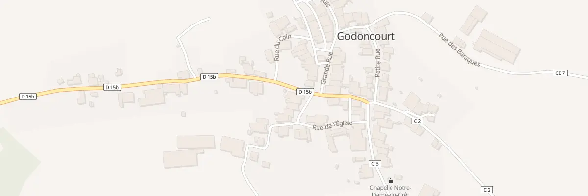 Plan du 6 Rue du Counot à Godoncourt