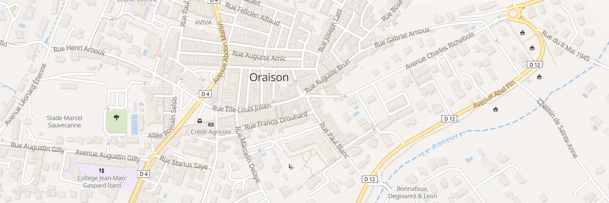 Plan du 43 Rue Elie Louis Julien à Oraison