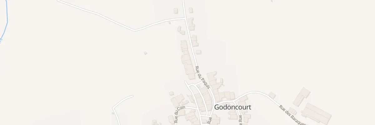 Plan du 117 Rue du Paquis à Godoncourt
