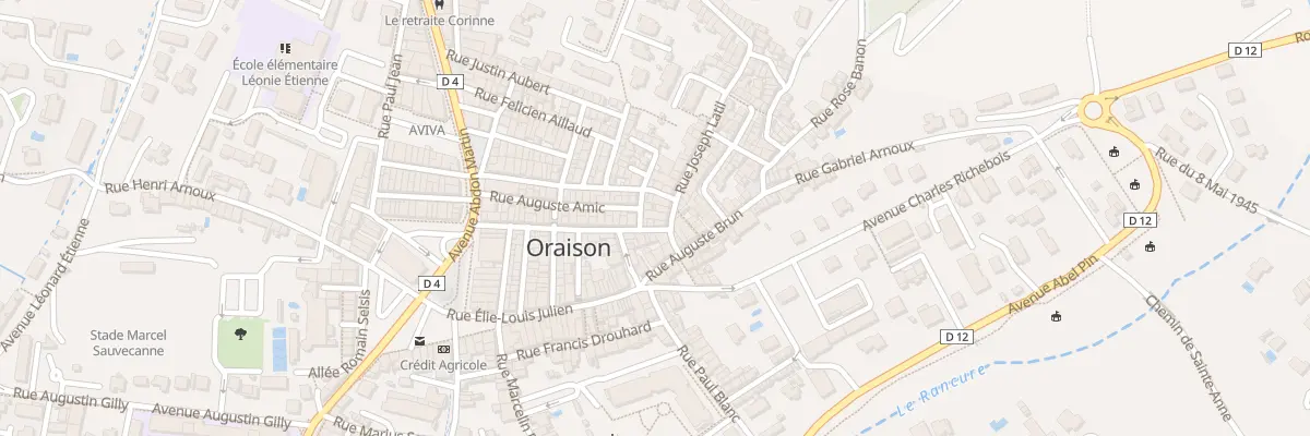 Plan du 6 Rue Joseph Latil à Oraison