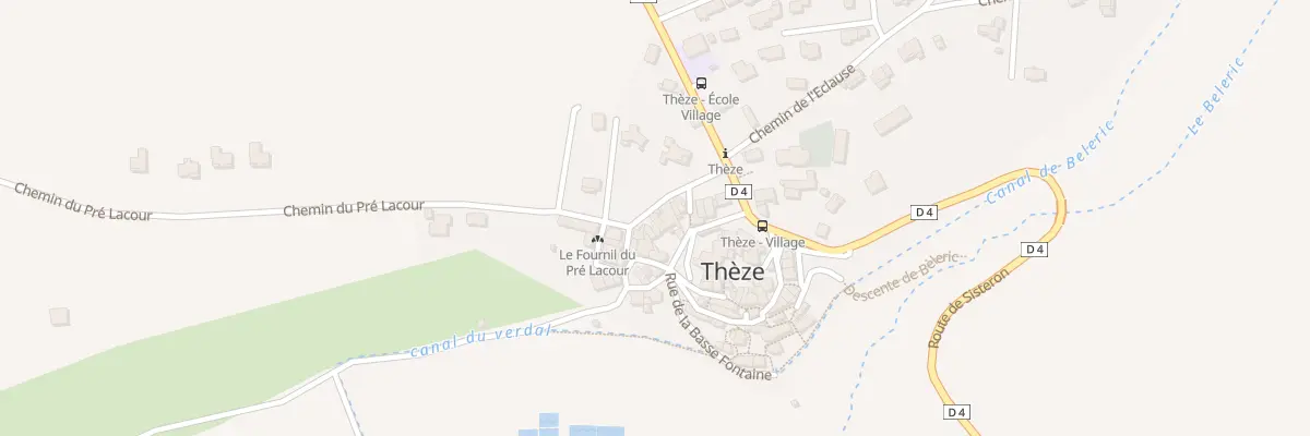 Plan du 5037 Le Village à Thèze