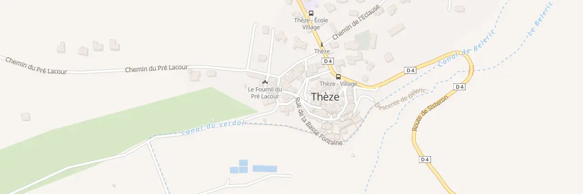 Plan du 5040 Le Village à Thèze