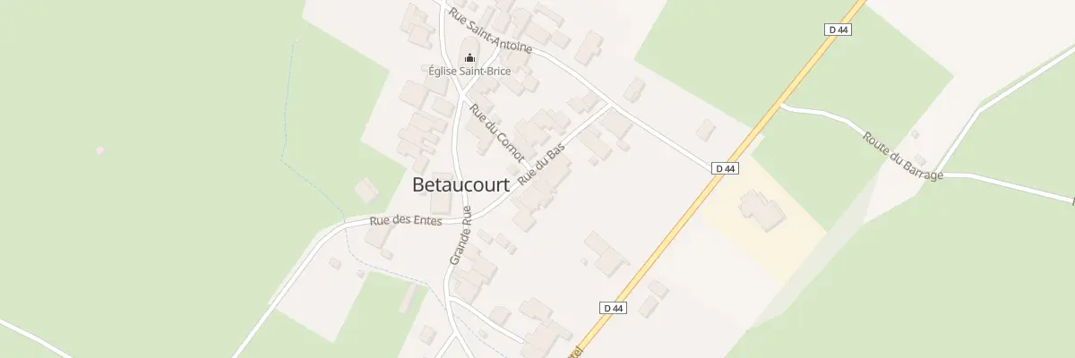 Plan du 6 Rue du Bas à Betaucourt