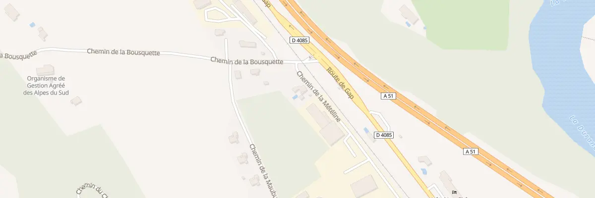 Plan du 189 Che de Météline à Sisteron