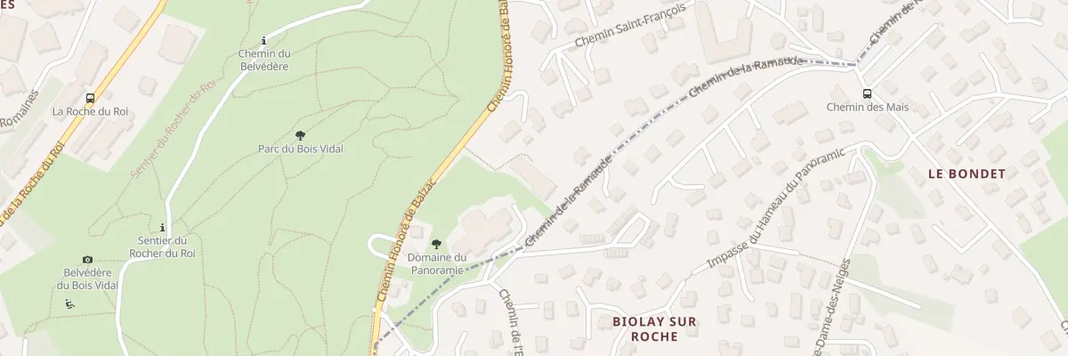 Plan du 5B Che de la Ramaude à Aix-les-Bains