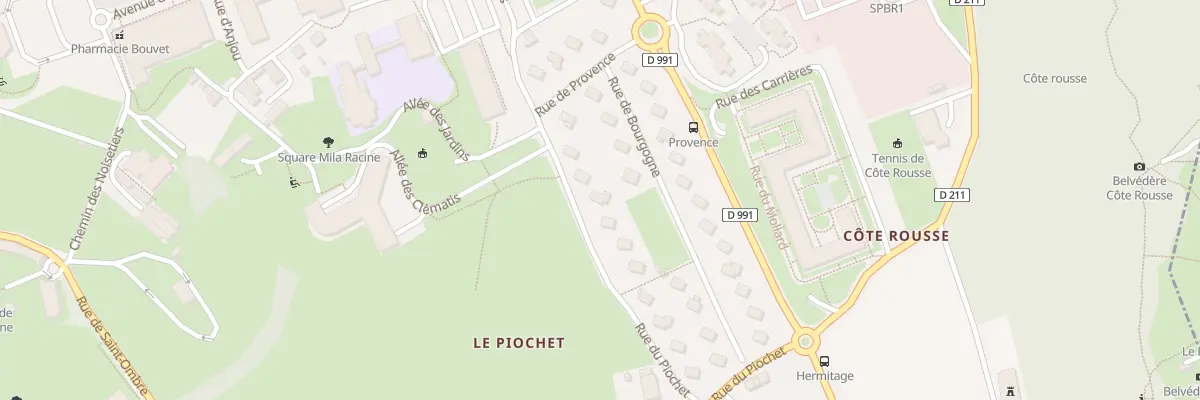 Plan du 20 Rue du Piochet à Chambéry