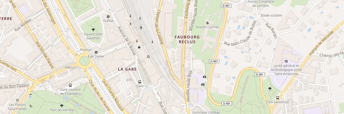 Plan du 92 Che de la Cassine à Chambéry