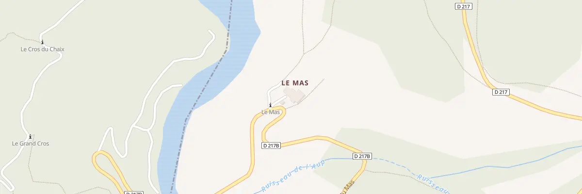 Plan du 5021 Au Mas à Monestier-d’Ambel