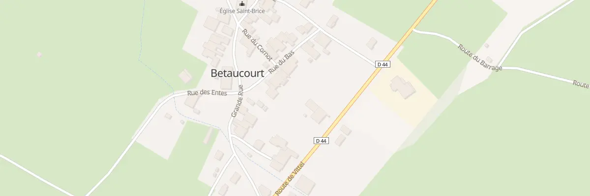 Plan du 4 Rue du Bas à Betaucourt