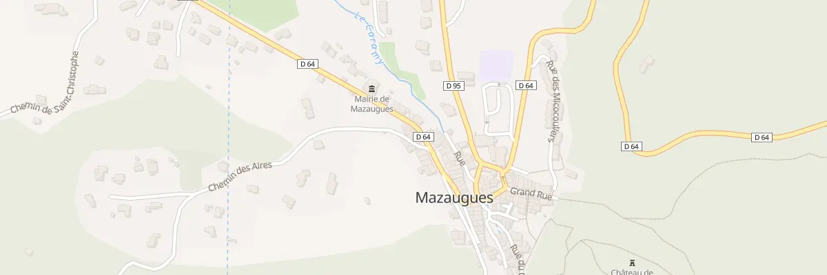 Plan du 5031 Rue du General de Gaulle à Mazaugues