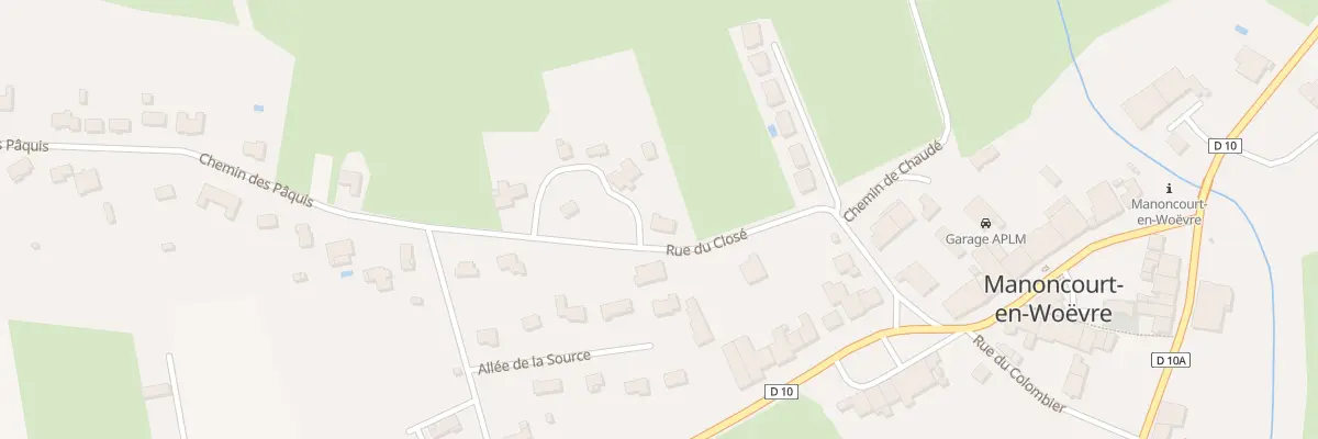 Plan du 70B Rue du Closé à Manoncourt-en-Woëvre