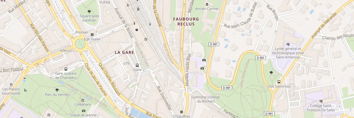 Plan du 183 Fg Reclus à Chambéry