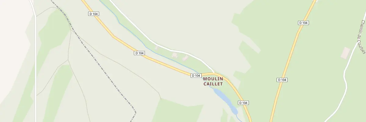 Plan du 5004 Au Moulin Caillet à Thoraise