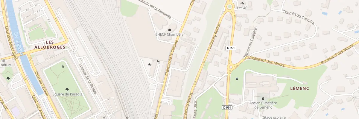 Plan du 410 Che de la Cassine à Chambéry