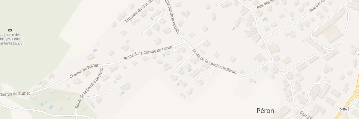Plan du 5002 Rte de la Combe de Péron à Péron