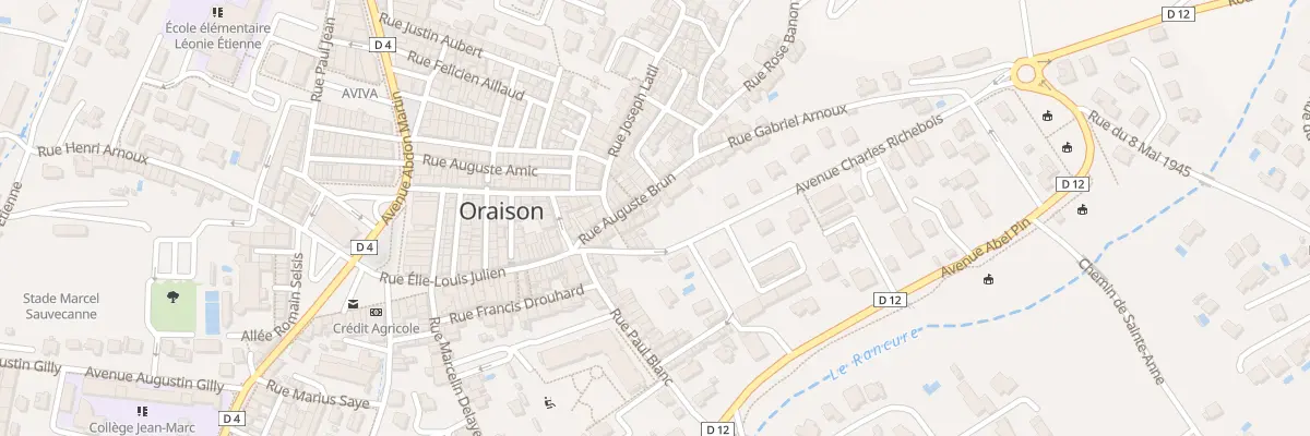 Plan du 15B Rue Auguste Brun à Oraison