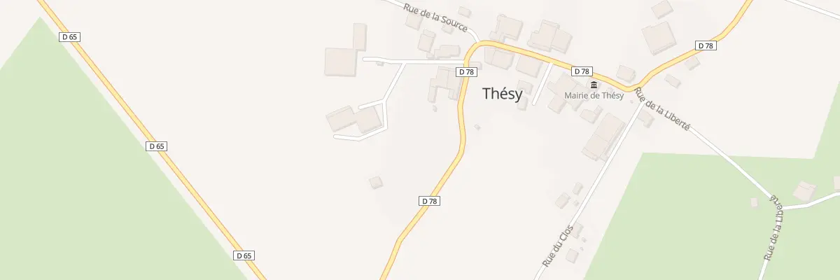Plan du 2 Rue du Château à Thésy