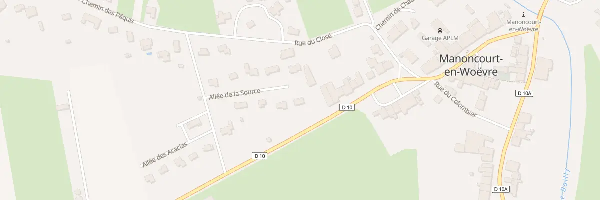 Plan du 91 All de la Source à Manoncourt-en-Woëvre