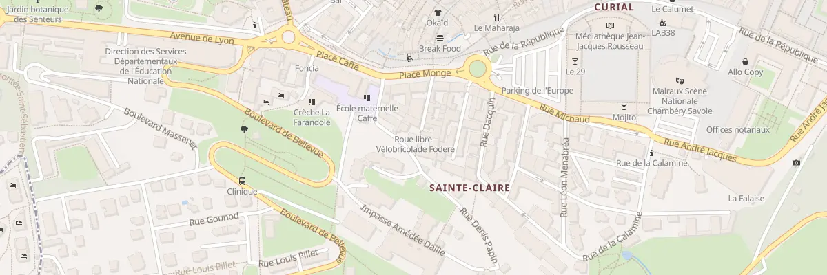 Plan du 80 Rue Fodéré à Chambéry