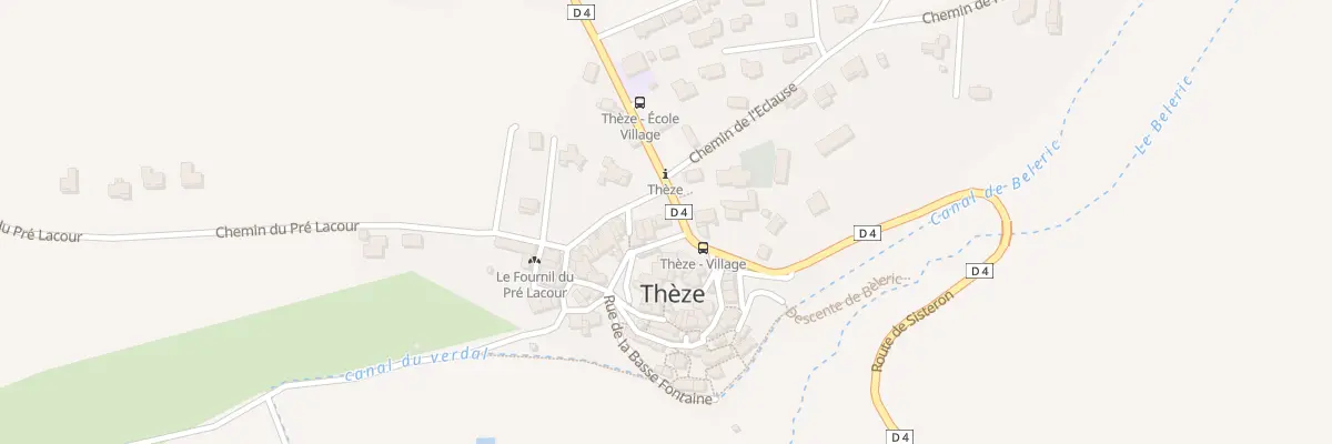 Plan du 5031 Le Village à Thèze