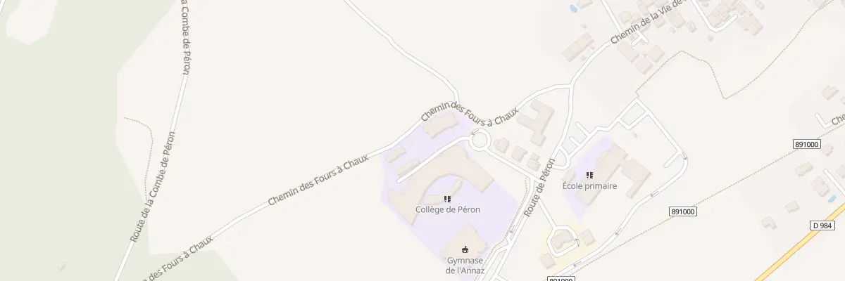 Plan du 223 Che du Four à Chaux à Péron
