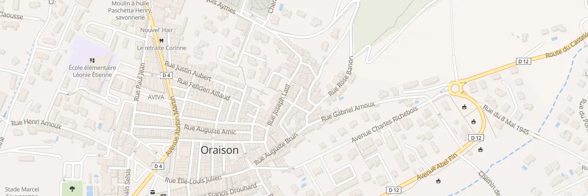 Plan du 2 Rue Gabriel Durand à Oraison