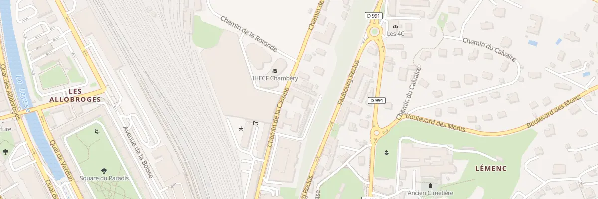 Plan du 420 Che de la Cassine à Chambéry