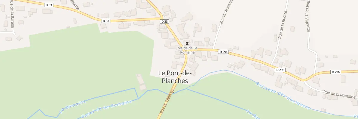 Plan du 2 Rue de l’Abbaye à La Romaine