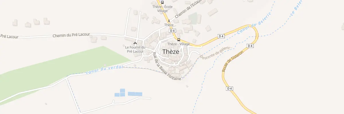 Plan du 7018 Le Village à Thèze