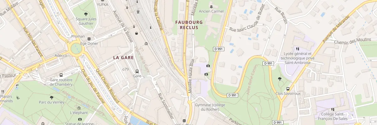 Plan du 178 Fg Reclus à Chambéry