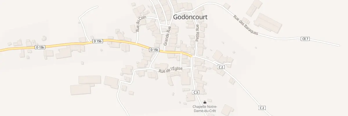 Plan du 2 Rue Haute à Godoncourt