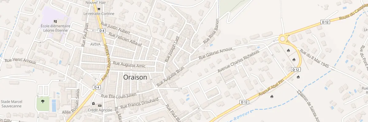 Plan du 2 Pl des Freres Gaubert à Oraison