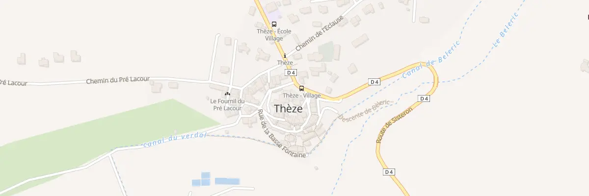 Plan du 5054 Le Village à Thèze