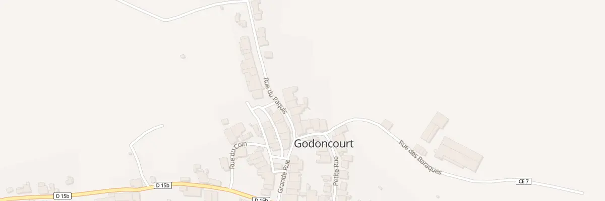 Plan du 50 Rue du Paquis à Godoncourt