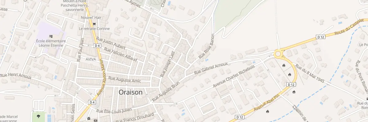 Plan du 7840 Rue Ernest Disdier à Oraison