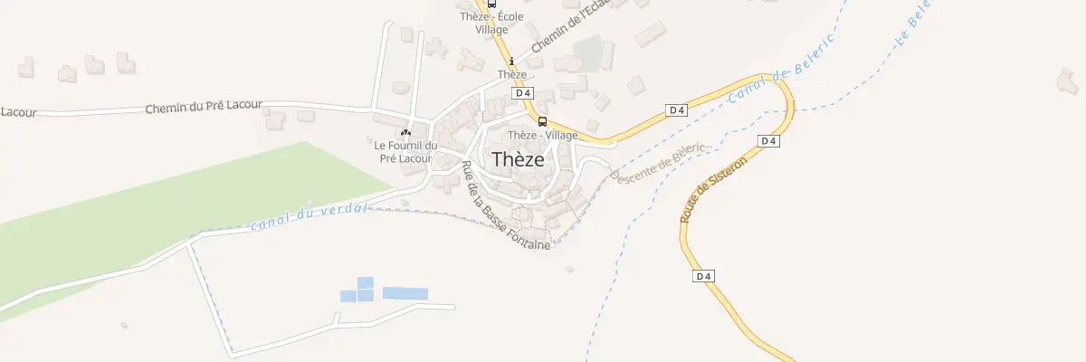 Plan du 5057 Le Village à Thèze