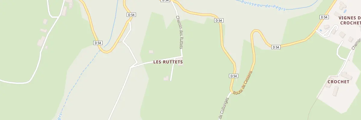 Plan du 161 Che des Ruttets à Entrelacs
