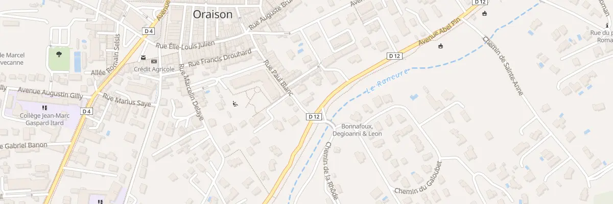 Plan du 30 Rue Paul Blanc à Oraison