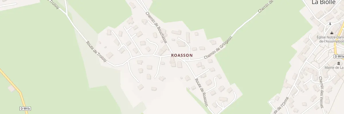 Plan du 11 Rte de Troissy à La Biolle